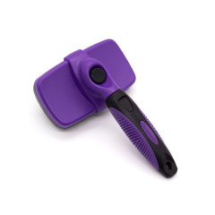 Self Cleaning Slicker Brush for Dogs & Cats Deshedding Easy to Clean