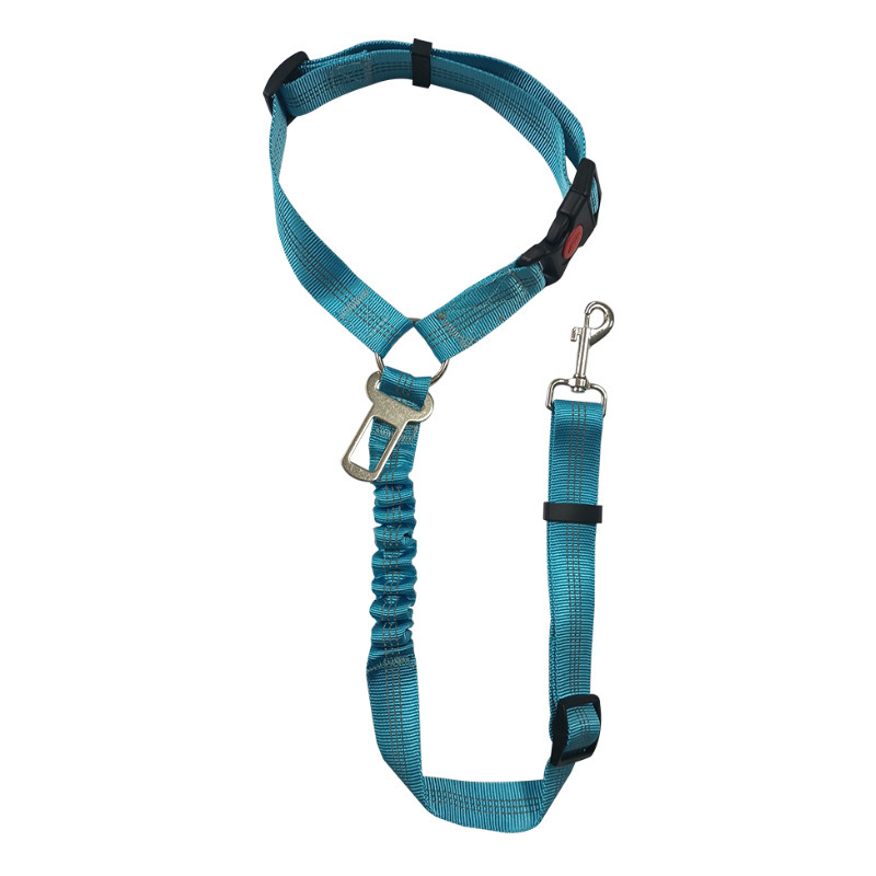Removable Dog Seat Belt Harness Retractable Pet Leash with Seatbelt Buckle