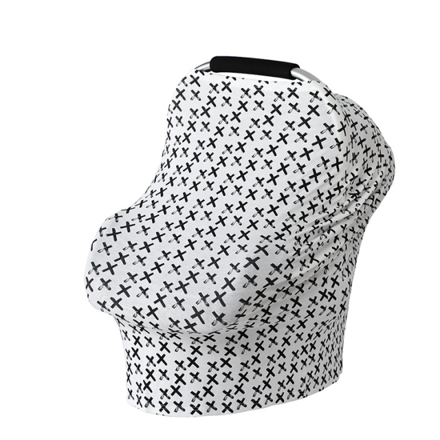 Baby Cotton Stroller Cover Soft Nursing Cover for Breastfeeding High Stretchy
