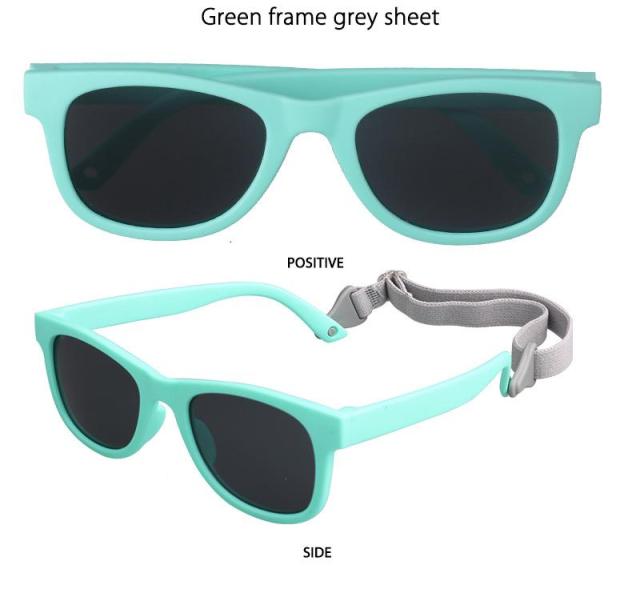 Flexible Newborn Baby Sunglasses with Strap Lightweight Bendable