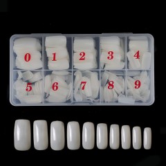 500PCS Acrylic False Nails Tips French Style Half Cover Full Cover Manicure with Box
