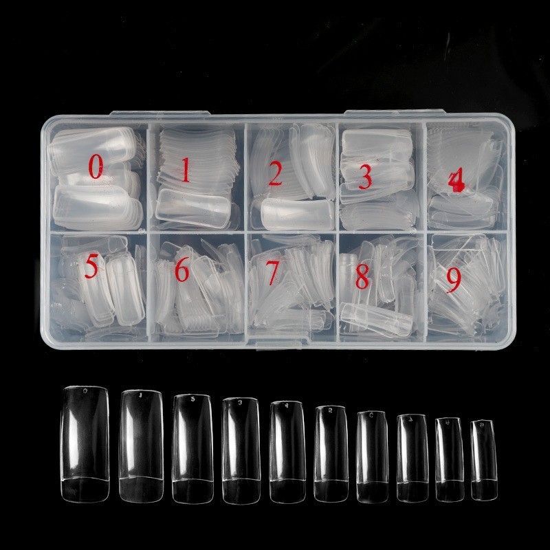 500PCS Acrylic False Nails Tips French Style Half Cover Full Cover Manicure with Box