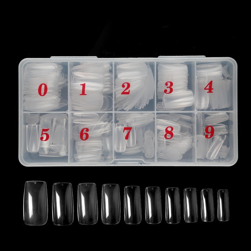 500PCS Acrylic False Nails Tips French Style Half Cover Full Cover Manicure with Box