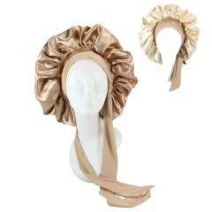 Satin Silk Hair Bonnet for Sleeping with Adjustable Straps