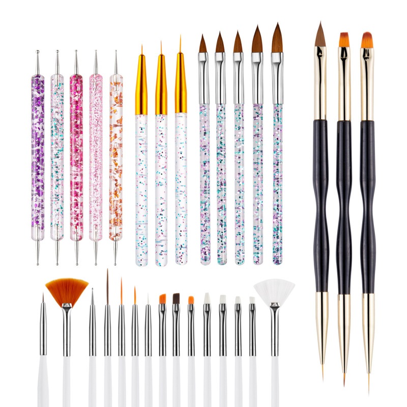 Nail Art Brushes Tool Set Dotting Tool Liner Pen Painting Brush