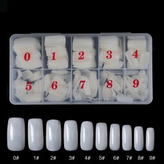 500PCS Acrylic False Nails Tips French Style Half Cover Full Cover Manicure with Box