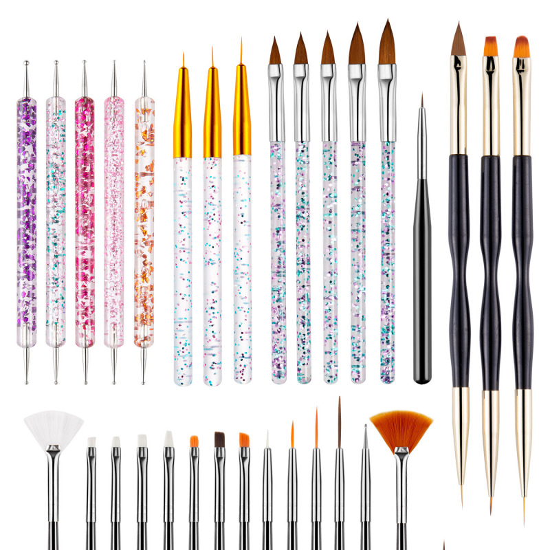 Nail Art Brushes Tool Set Dotting Tool Liner Pen Painting Brush