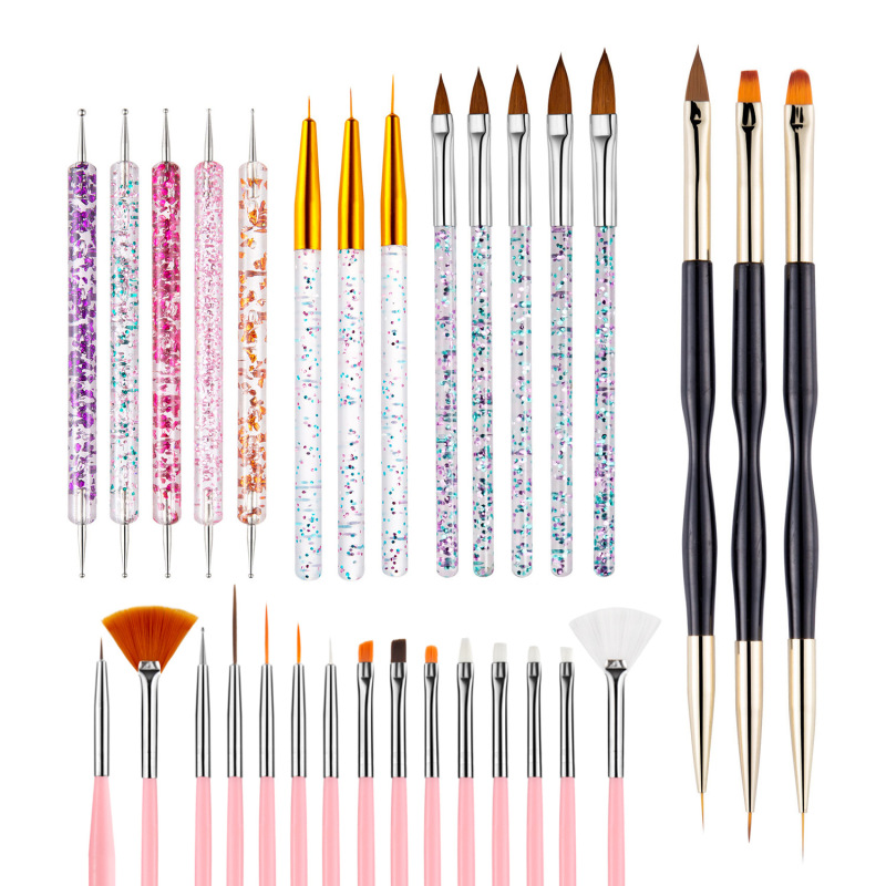 Nail Art Brushes Tool Set Dotting Tool Liner Pen Painting Brush