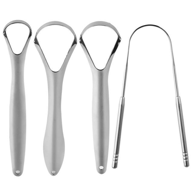 Tongue Scraper for Adults Stainless Steel Tongue Cleaners Fresh Breath