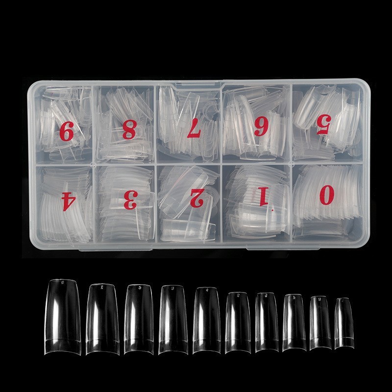 500PCS Acrylic False Nails Tips French Style Half Cover Full Cover Manicure with Box