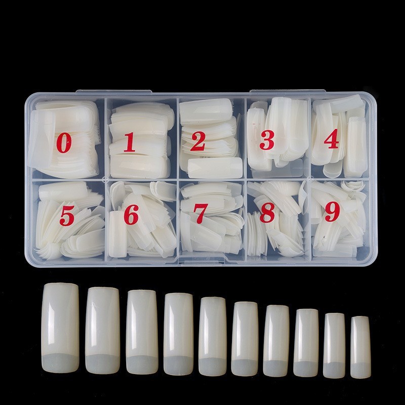 500PCS Acrylic False Nails Tips French Style Half Cover Full Cover Manicure with Box