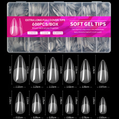 600pcs seamless nail tips 06 (PMMA)