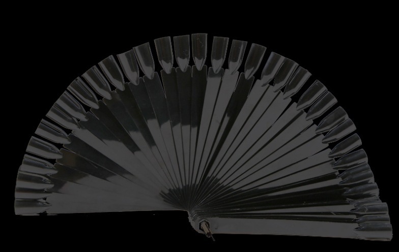 50 Pcs Nail Swatch Sticks Fan-shaped Display with Ring Screw