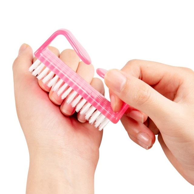 Hand Grip Fingernail Scrub Cleaning Brushes Light Durable