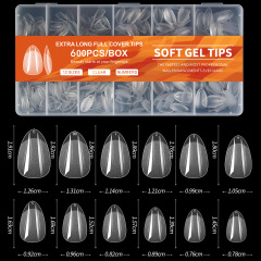 600pcs seamless nail tips 04 (PMMA)