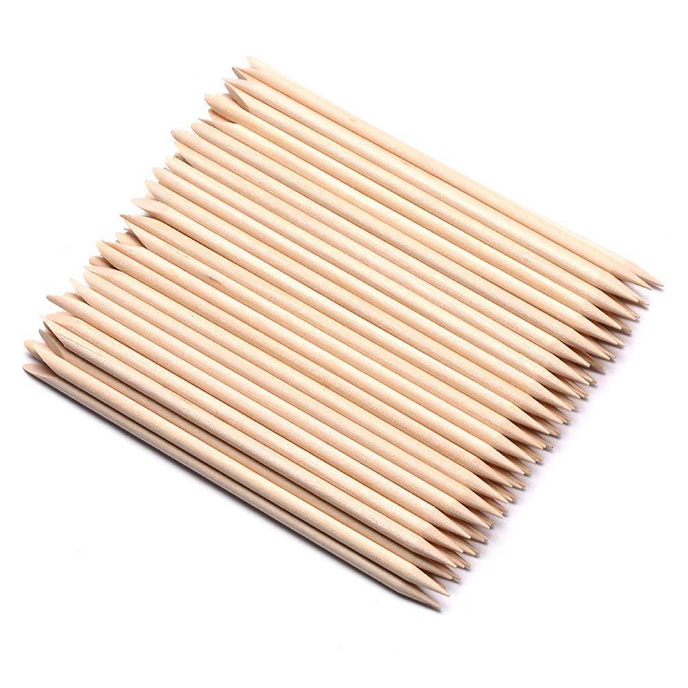 Double Sided Wood Nail Sticks Cuticle Pusher Multi Functional Manicure Pedicure Tool