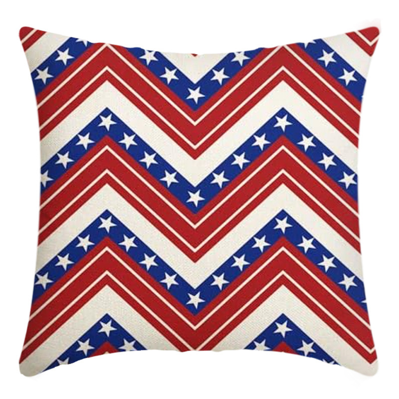 Independence Memorial Day Throw Pillow Covers Patriotic Cushion Case