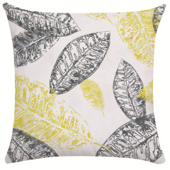 Leaf Geometric Throw Pillow Cover Decorative Cushion Cover