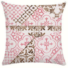Leaf Geometric Throw Pillow Cover Decorative Cushion Cover