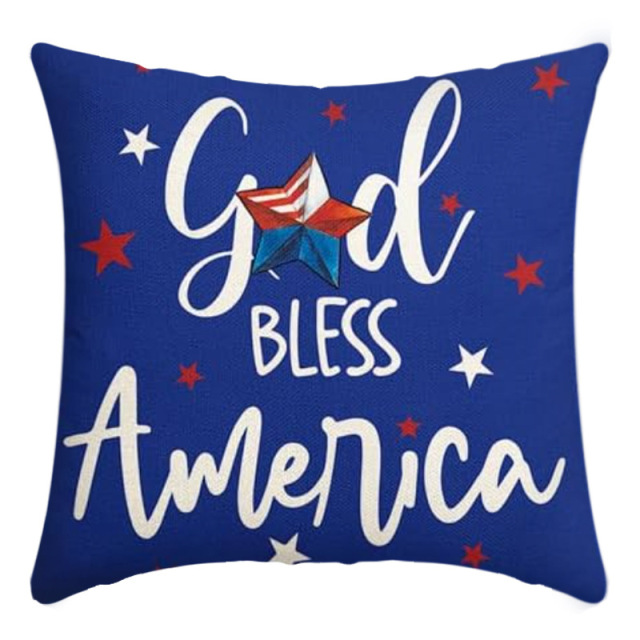 Independence Memorial Day Throw Pillow Covers Patriotic Cushion Case