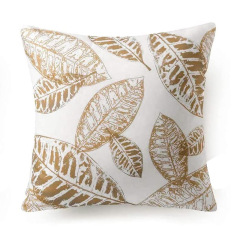 Leaf Geometric Throw Pillow Cover Decorative Cushion Cover