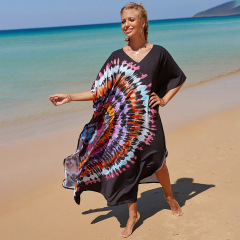 Women Plus Size Kaftan Dresses Bathing Suit Cover up Maxi Beach Dresses
