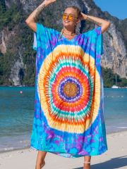 Women Plus Size Kaftan Dresses Bathing Suit Cover up Maxi Beach Dresses