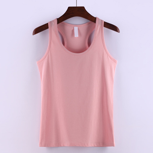 Women Cotton Plus Sleeveless Shirts Tank Top