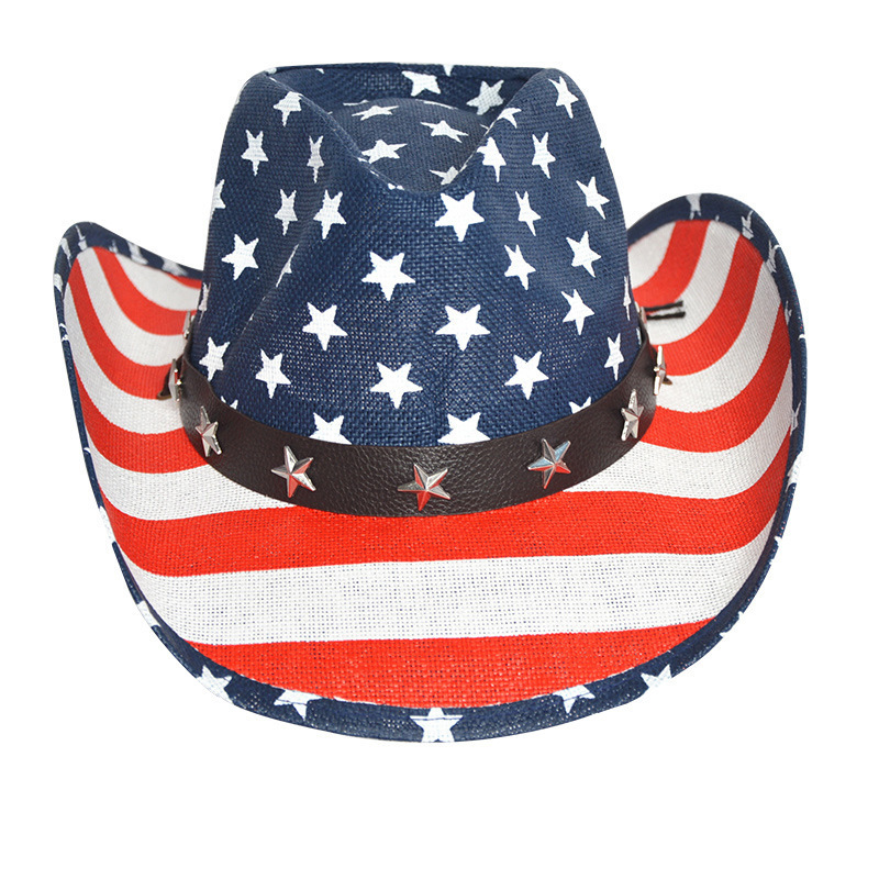 Cowboy Hat Patriotic USA Western Hat 4th of July Independence Day