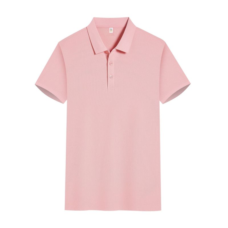 Men Women Polo Shirt Solid Color Breathable Customize Logo
