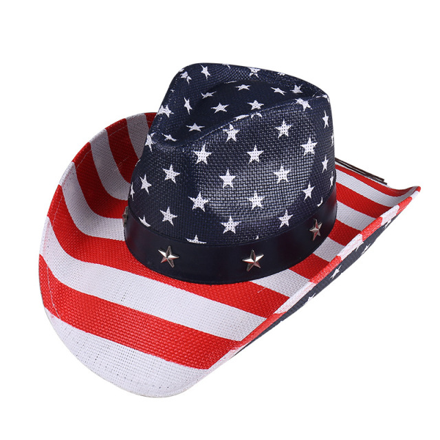 Cowboy Hat Patriotic USA Western Hat 4th of July Independence Day