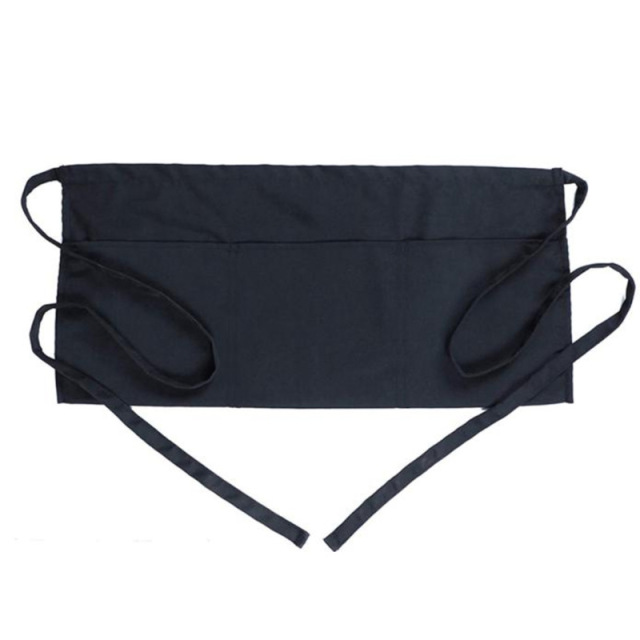 Waist Aprons with 3 Pockets Water Oil Resistant Half Apron for Servers