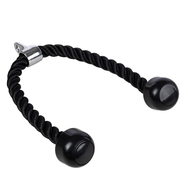 Tricep Rope Cable Attachment Pull Down Rope with Carabiner