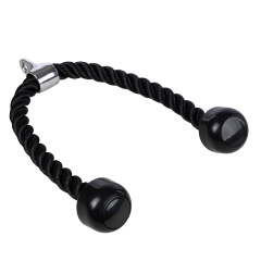 Black double head rope 90cm