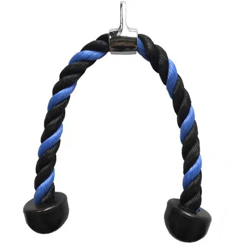 Tricep Rope Cable Attachment Pull Down Rope with Carabiner