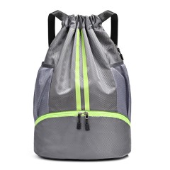 Sports Drawstring Backpack Swim Gym Bag Wet Proof Pocket