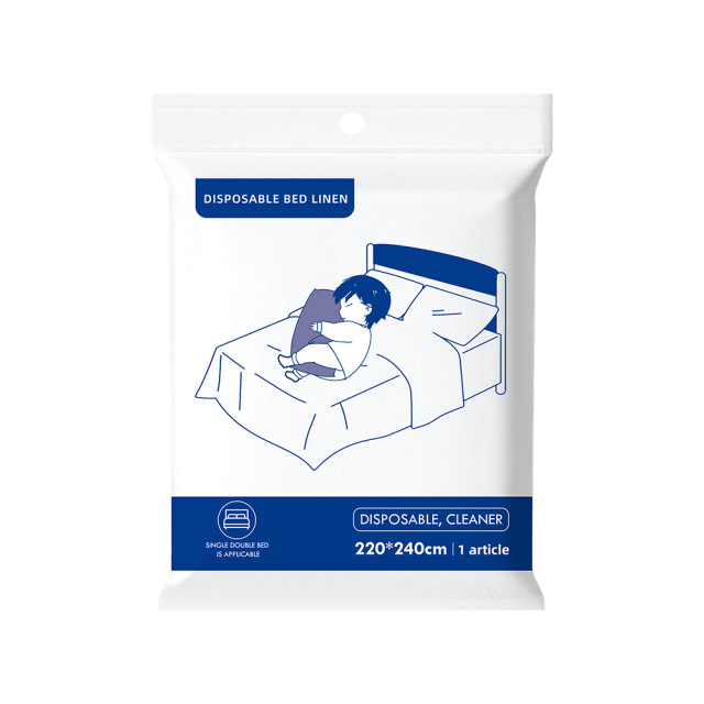 Disposable Bed Sheets Duvet Cover Pillowcases for Travel Nonwoven Fabrics Portable Bedspread
