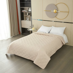 Brushed Microfiber Quilted Bedspread Lightweight Water and Stain Resistant