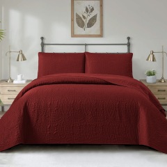 Soft Bed Summer Quilt Microfiber Bedspread Coverlet with Pillowcases