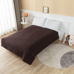 Brushed Microfiber Quilted Bedspread Lightweight Water and Stain Resistant