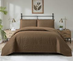 Soft Bed Summer Quilt Microfiber Bedspread Coverlet with Pillowcases