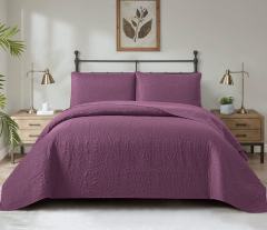 Soft Bed Summer Quilt Microfiber Bedspread Coverlet with Pillowcases