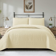 Soft Bed Summer Quilt Microfiber Bedspread Coverlet with Pillowcases