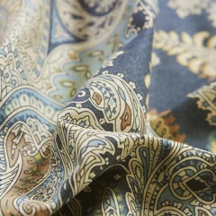 Floral Fabric Boho Design Width 2.8m Traditional Paisley Leaf Pattern