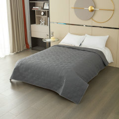 Brushed Microfiber Quilted Bedspread Lightweight Water and Stain Resistant
