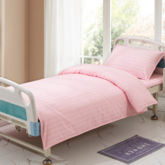 3-Piece Hospital Linen Set Duvet Cover Bed Sheets Pillowcase for Care Bed