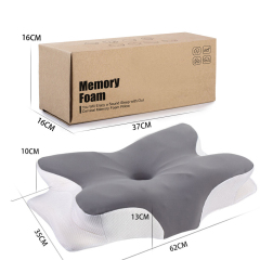 Adjustable Cooling Cervical Pillow Memory Foam Ergonomic Contour for Neck Support