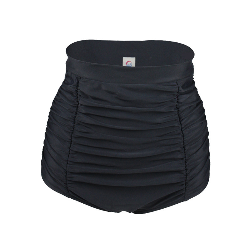 Women's Ruched High Waisted Bikini Bottom Swim Short