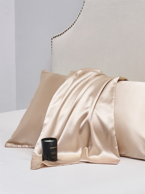 Satin Body Pillowcase Solid Body Pillow Cover 1Pc Envelope Closure