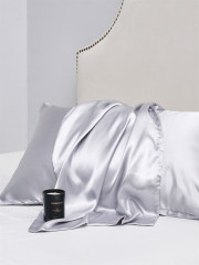 Satin Body Pillowcase Solid Body Pillow Cover 1Pc Envelope Closure